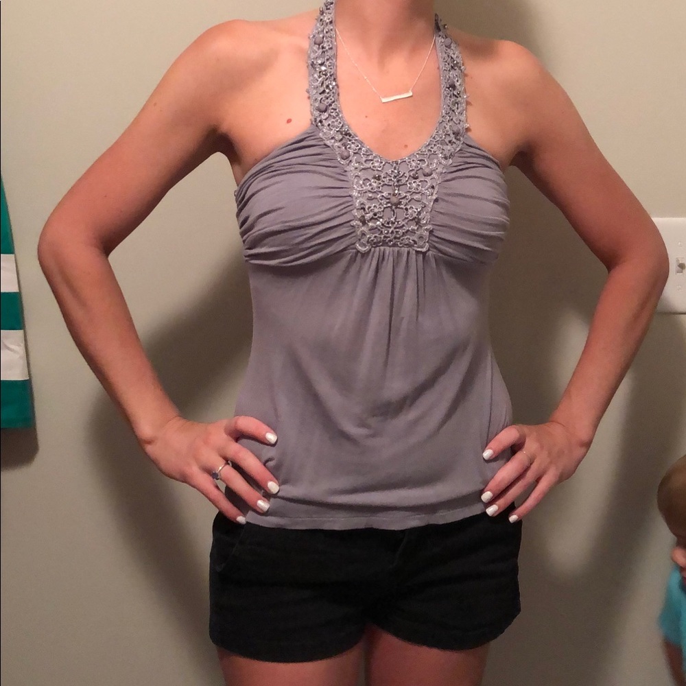 Grey dress tank
